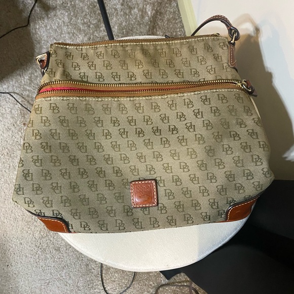 Dooney & Bourke Olive Monogram Shoulder Bag - Picture 1 of 1